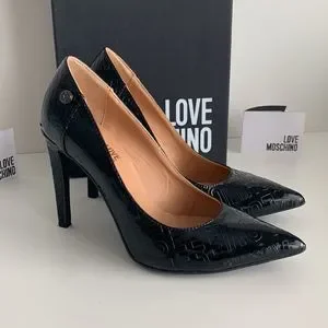 Love Moschino | Shoes | Love Moschino Black Heel Pumps